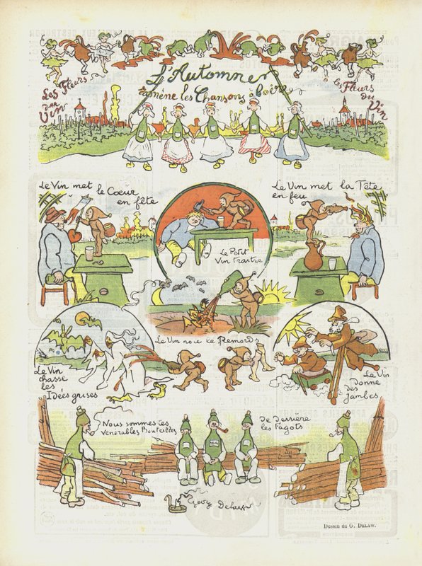 Illustration til Le Rire af Georges Delaw
