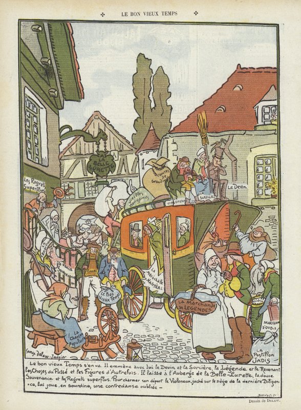 Illustration til Le Rire af Georges Delaw