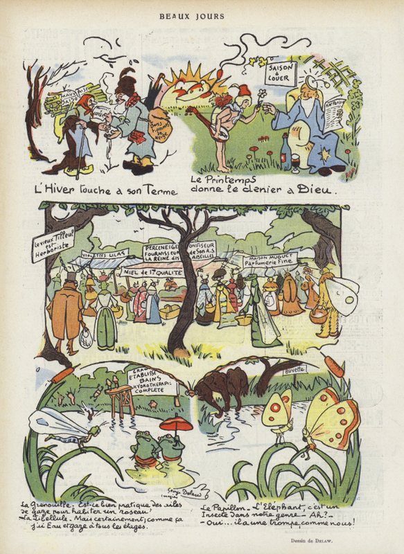 Illustration til Le Rire af Georges Delaw