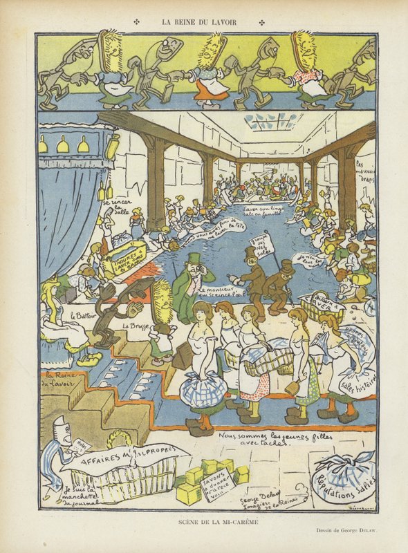 Illustration til Le Rire af Georges Delaw