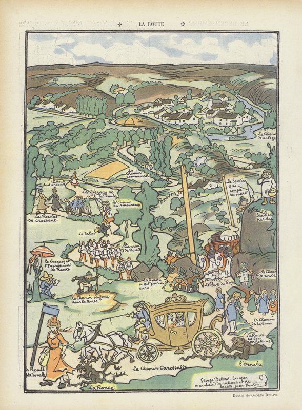 Illustration til Le Rire af Georges Delaw