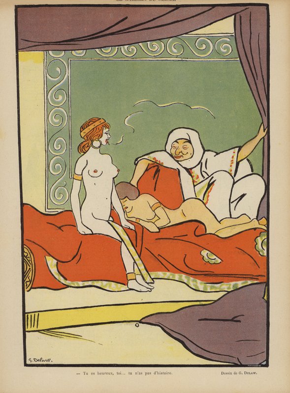 Illustration til Le Rire af Georges Delaw