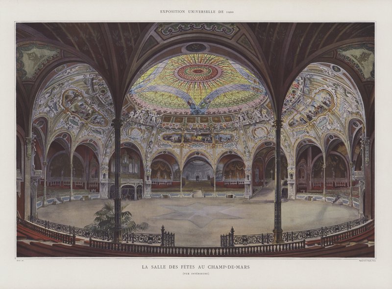Salle des Fetes på Champ de Mars, Exposition Universelle 1900, Paris af Georges Felix Garen