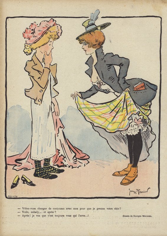 Illustration til Le Rire af Georges Meunier