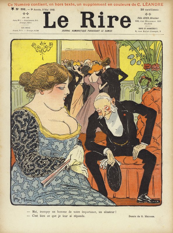 Illustration til Le Rire af Georges Meunier