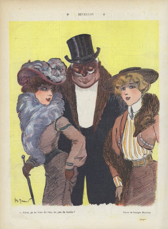 Illustration til Le Rire af Georges Meunier