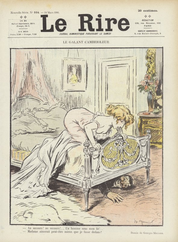 Illustration til Le Rire af Georges Meunier