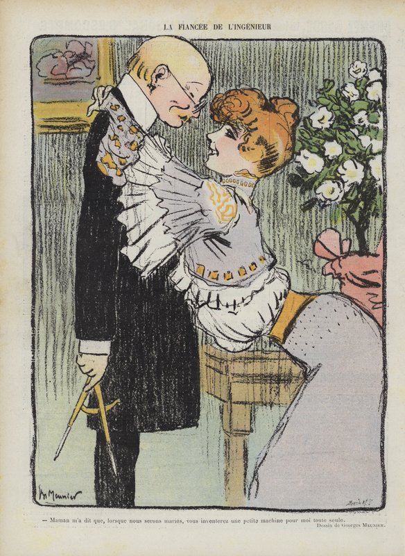 Illustration til Le Rire af Georges Meunier