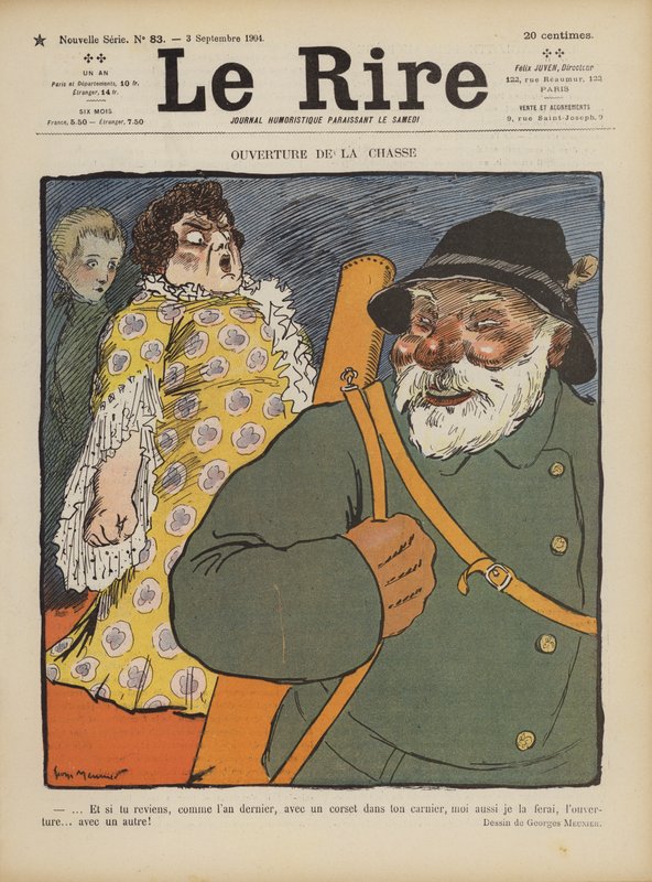 Illustration til Le Rire af Georges Meunier