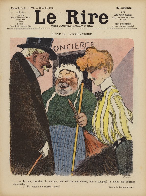 Illustration til Le Rire af Georges Meunier