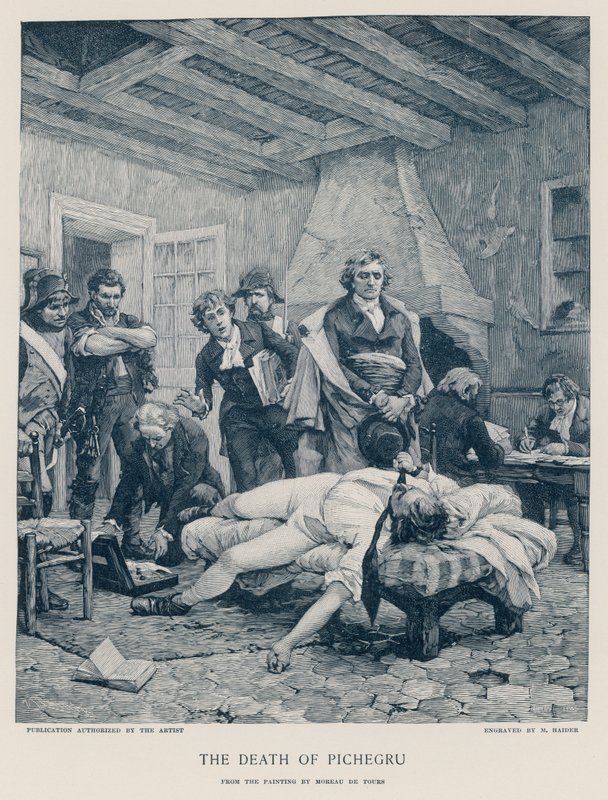 Pichegrus død af Georges Moreau de Tours