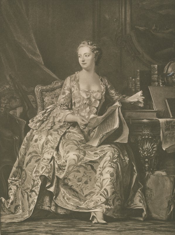 Madame de Pompadour af Georges de la after Tour