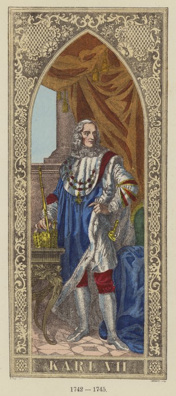 Karl VII, 1742-1745 af German School