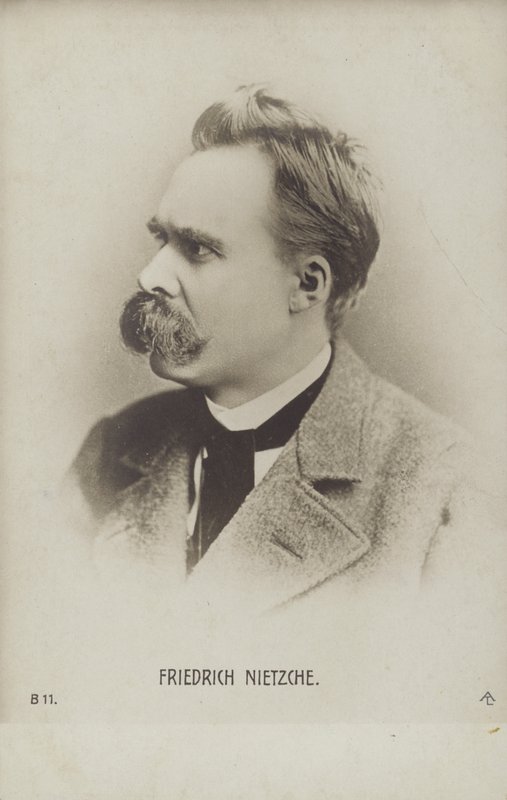 Friedrich Nietzche (1844-1900), tysk filosof og forfatter (s/h-foto) af German Photographer