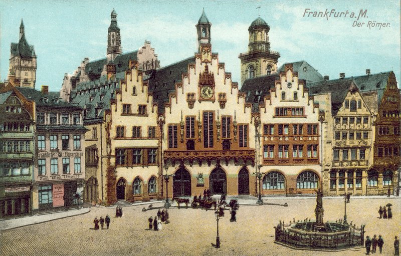Romer, Frankfurt, Tyskland (foto i farver) af German Photographer