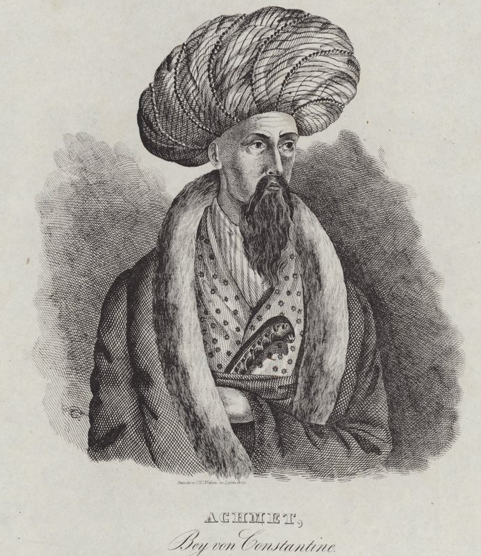 Ahmad Bey af Constantine, 1839 af German School