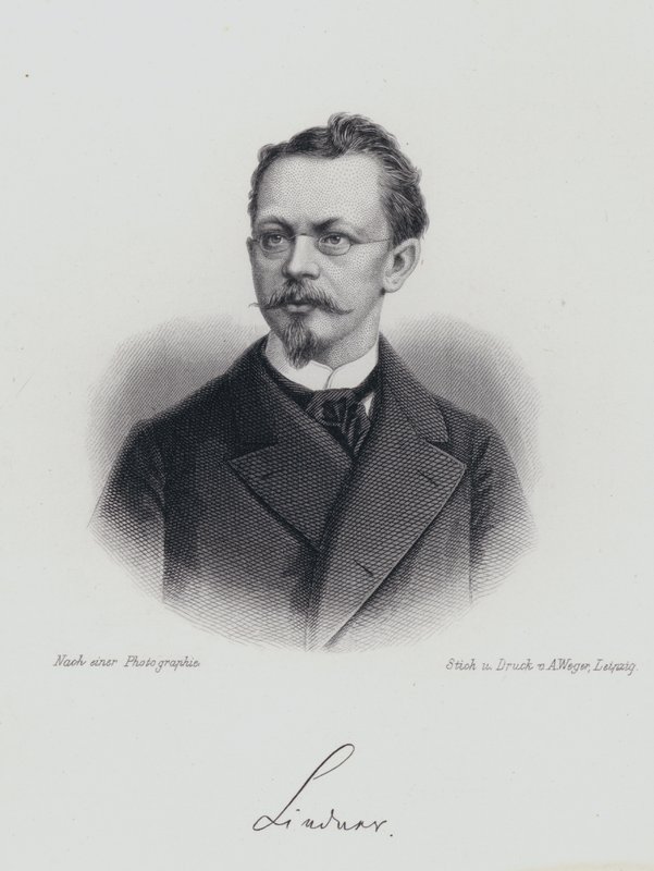 Albert Lindner, tysk dramatiker (gravering) af German School