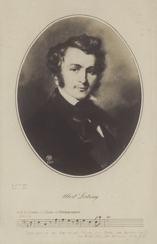 Albert Lortzing, tysk komponist, skuespiller og sanger (litho) af German School