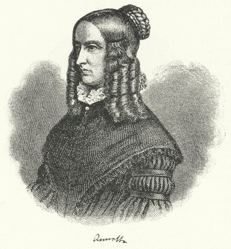 Annette von Droste-Hulshoff, tysk forfatter og komponist (gravering) af German School