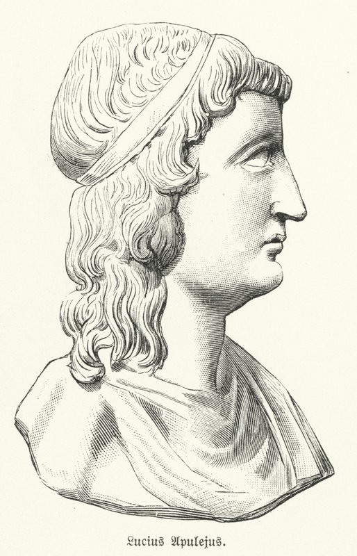 Apuleius, romersk forfatter, filosof og retoriker (litho) af German School