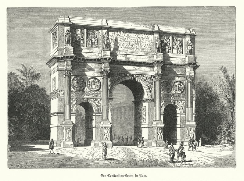 Konstantinbuen, Rom (gravering) af German School