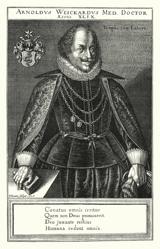 Arnold Weickard, tysk læge (gravering) af German School