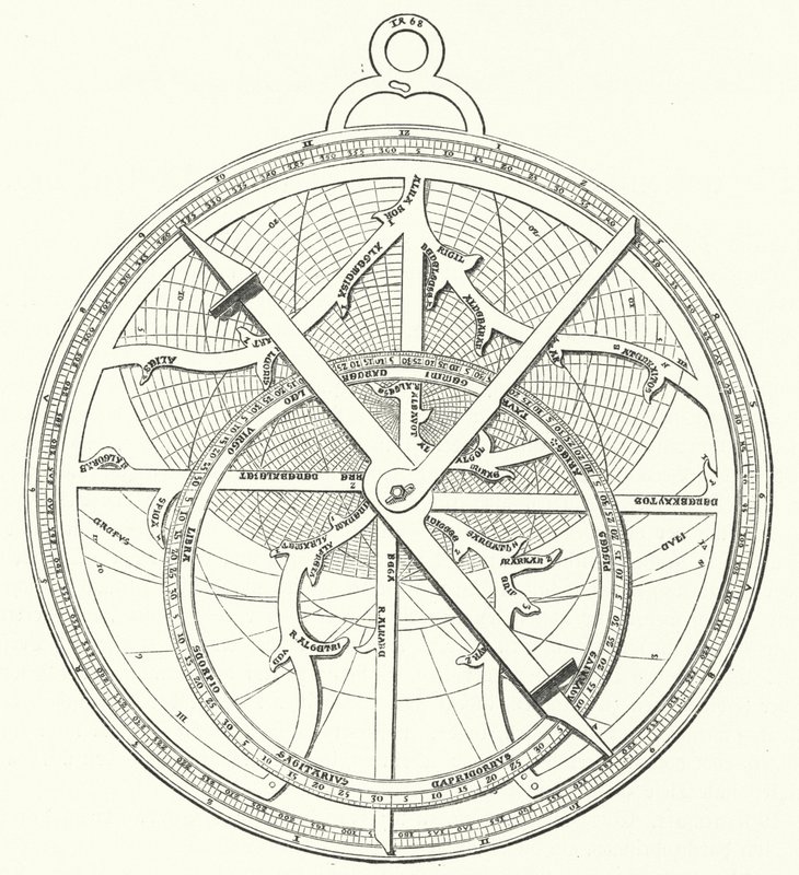 Astrolabium af Regiomontanus (gravering) af German School