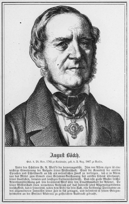 August Bockh (gravering) af German School