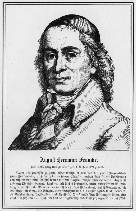 August Hermann Francke (gravering) af German School