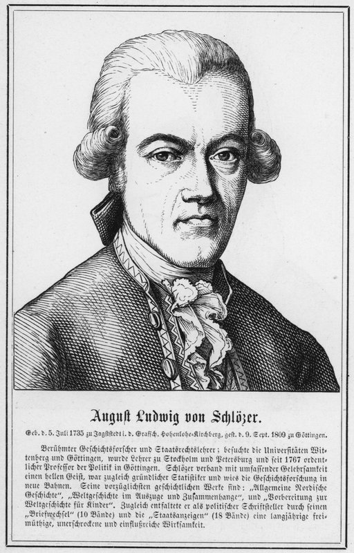 August Ludwig von Schlozer (gravering) af German School