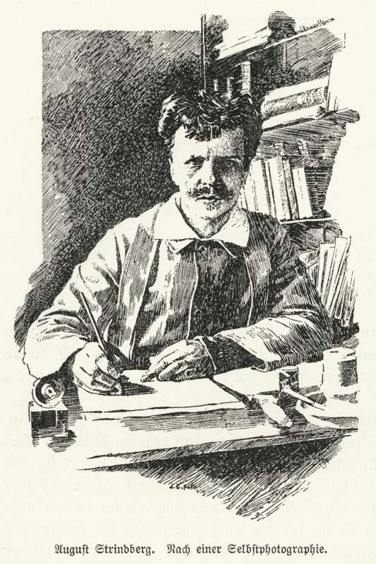 August Strindberg, svensk dramatiker, romanforfatter, digter og kunstner af German School