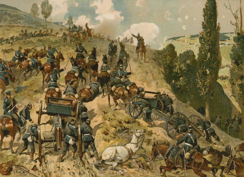 Battle of Spicheren, Franco-Prussian War, 6 August 1870  af German School