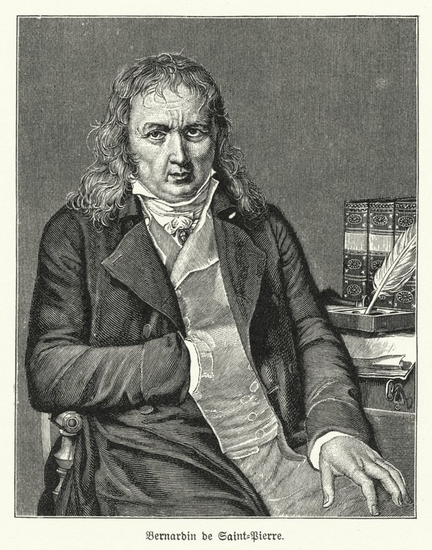 Bernardin de Saint-Pierre, fransk forfatter og botaniker (litho) af German School