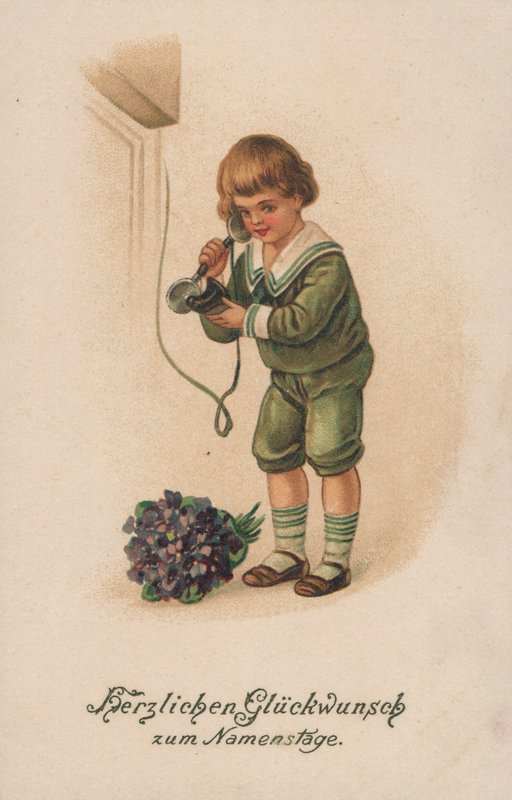 Dreng og telefon af German School