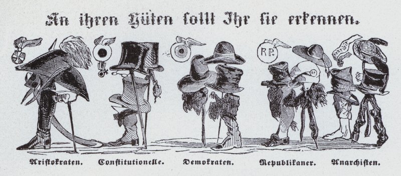 Ved deres hatte skal du kende dem (litho) af German School