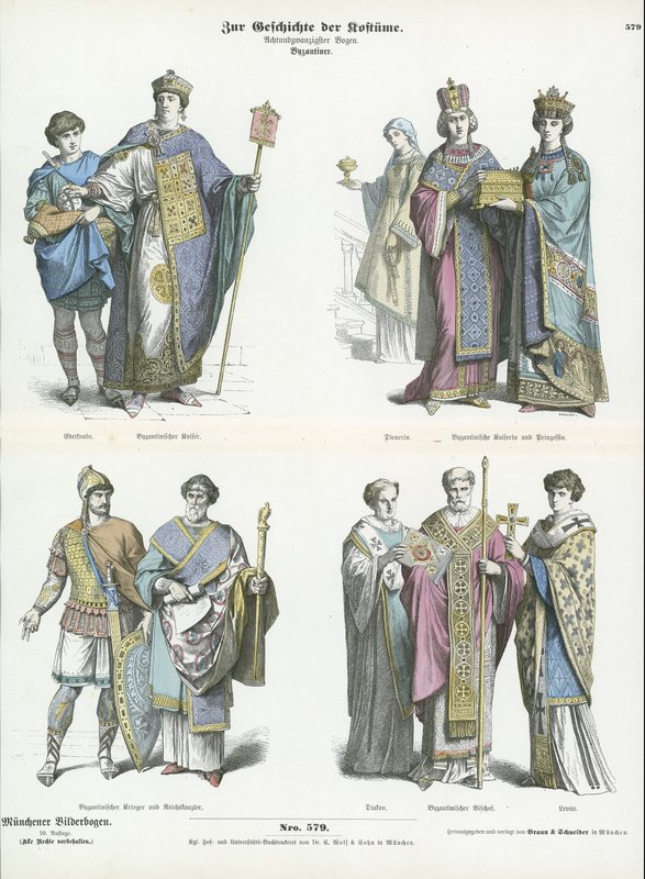 Byzantine costumes  af German School
