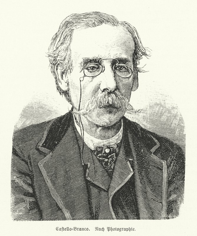 Camilo Castelo Branco, portugisisk romanforfatter og dramatiker (litho) af German School