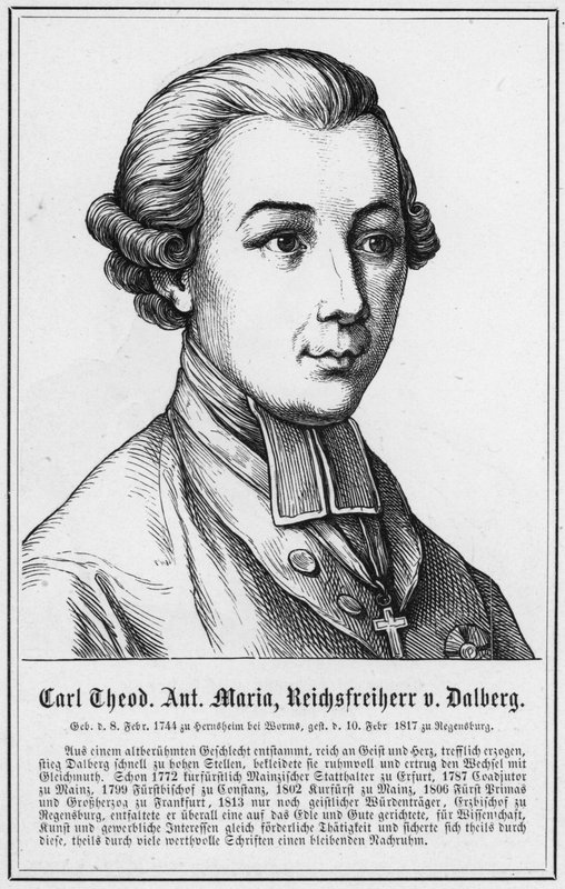 Carl Theodor Anton Maria, Reichsfreiherr von Dalberg (stik) af German School