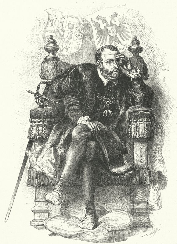 Charles V, Holy Roman Emperor (gravering) af German School