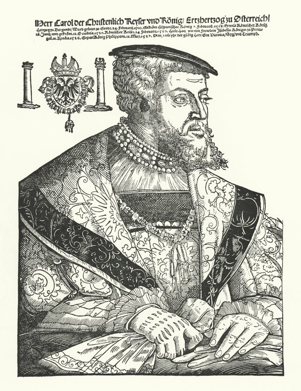 Charles V, hellig romersk kejser af German School