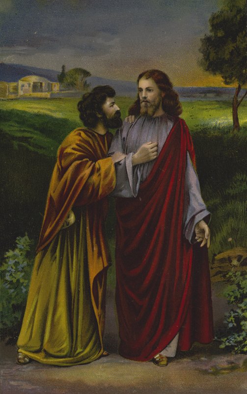 Kristus og Judas Iskariot af German School