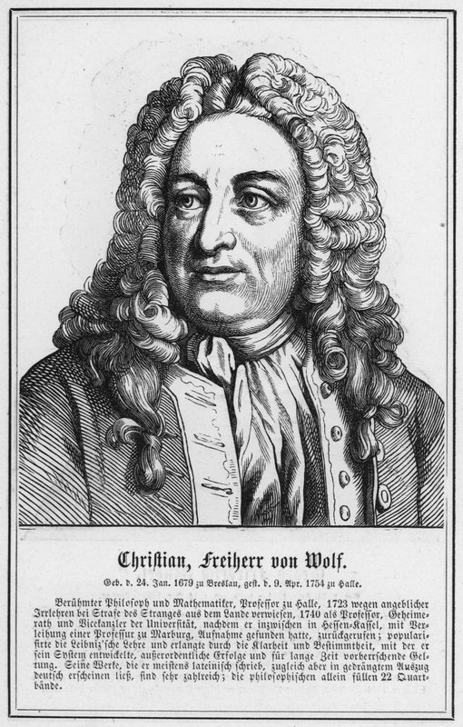 Christian, Freiherr von Wolf (gravering) af German School
