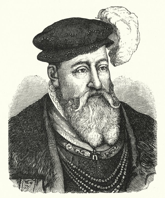 Christian III, Konge af Danmark; og Norge (gravering) af German School