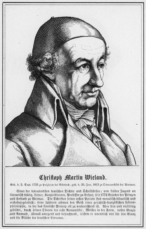 Christoph Martin Wieland (gravering) af German School