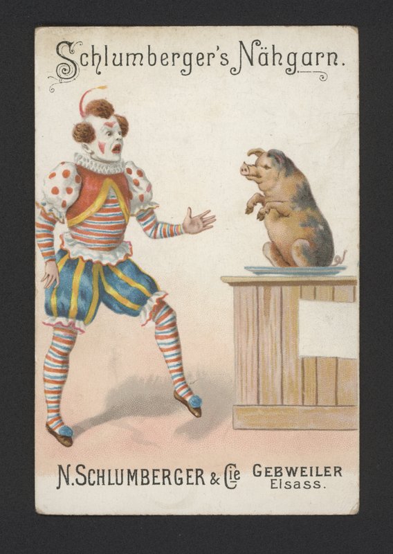 Klovne (chromolitho) af German School