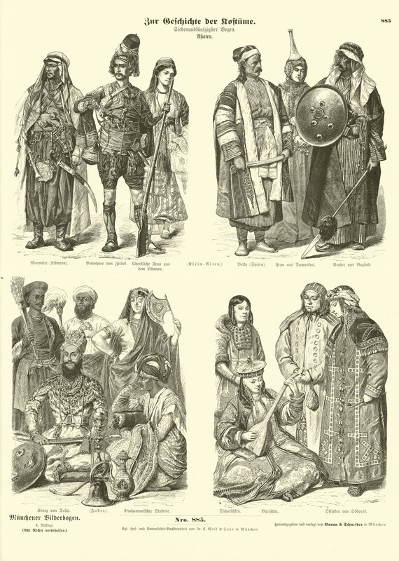 Costumes of Asia  af German School