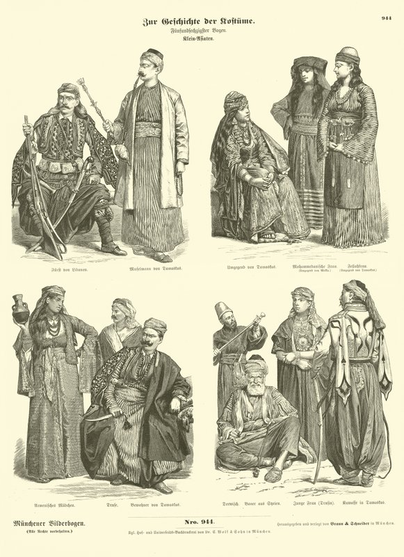 Costumes of the Near East  af German School