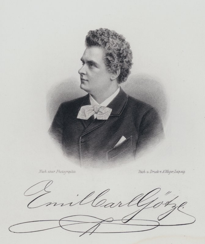 Emil Goetze, tysk operasanger (gravering) af German School