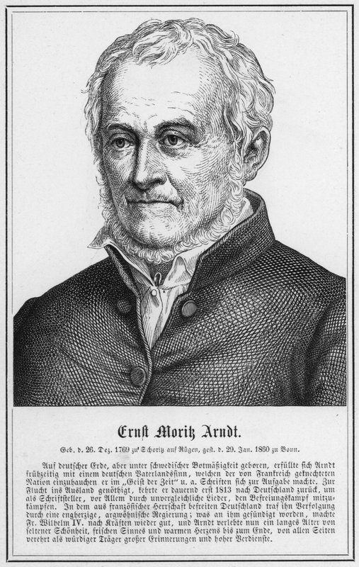 Ernst Morik Arndt (gravering) af German School