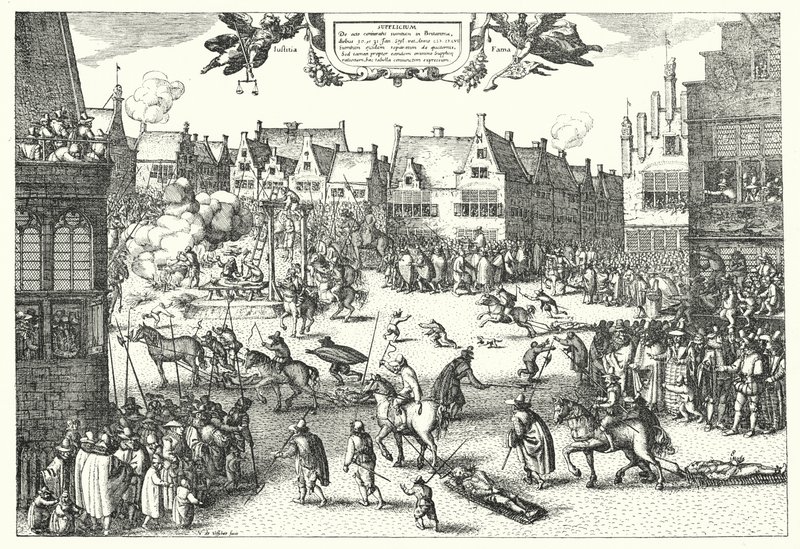 Henrettelse af Krudtplottere i London af German School